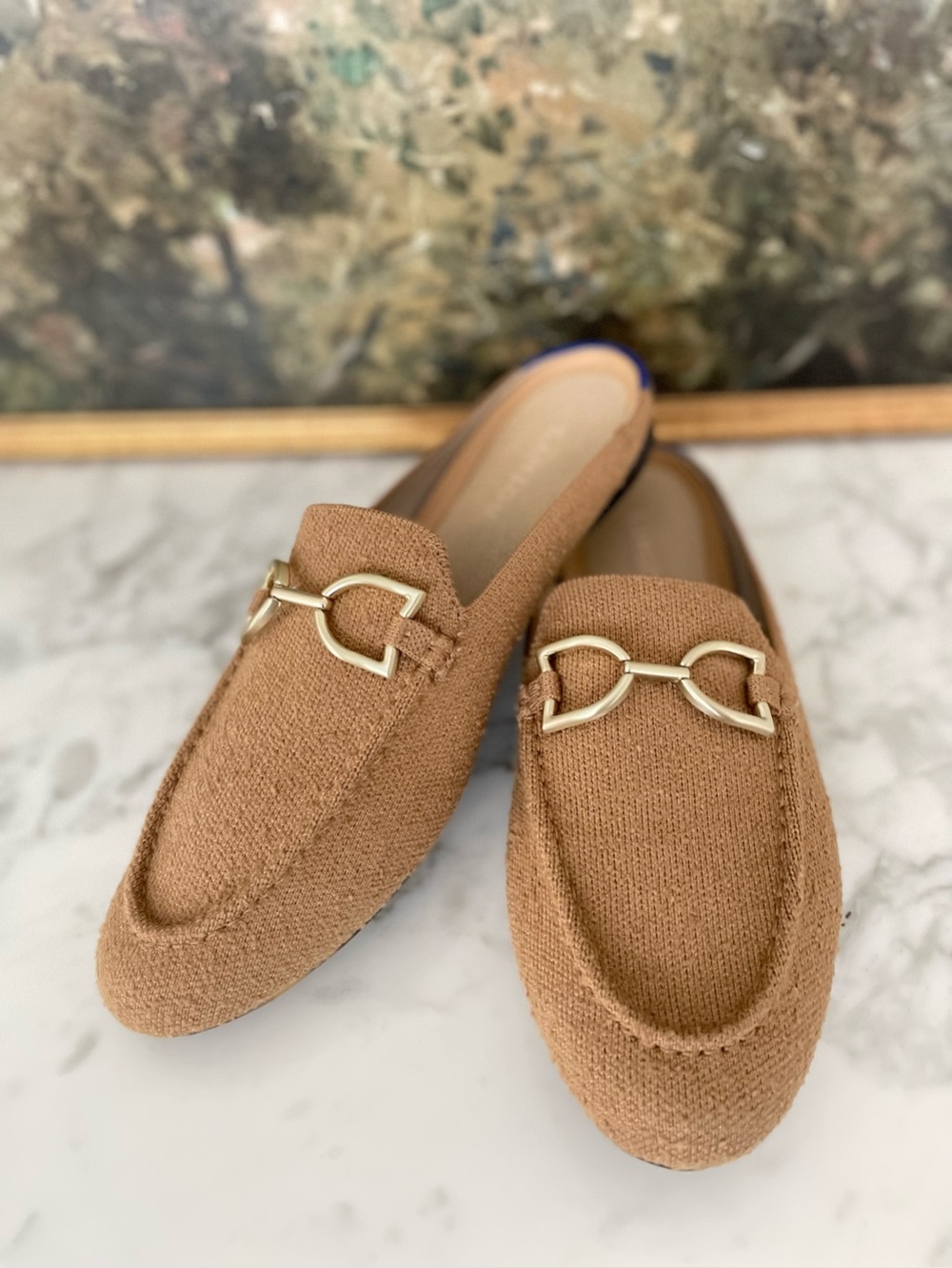 Rothy’s Loafer Mule Beige size 9.5